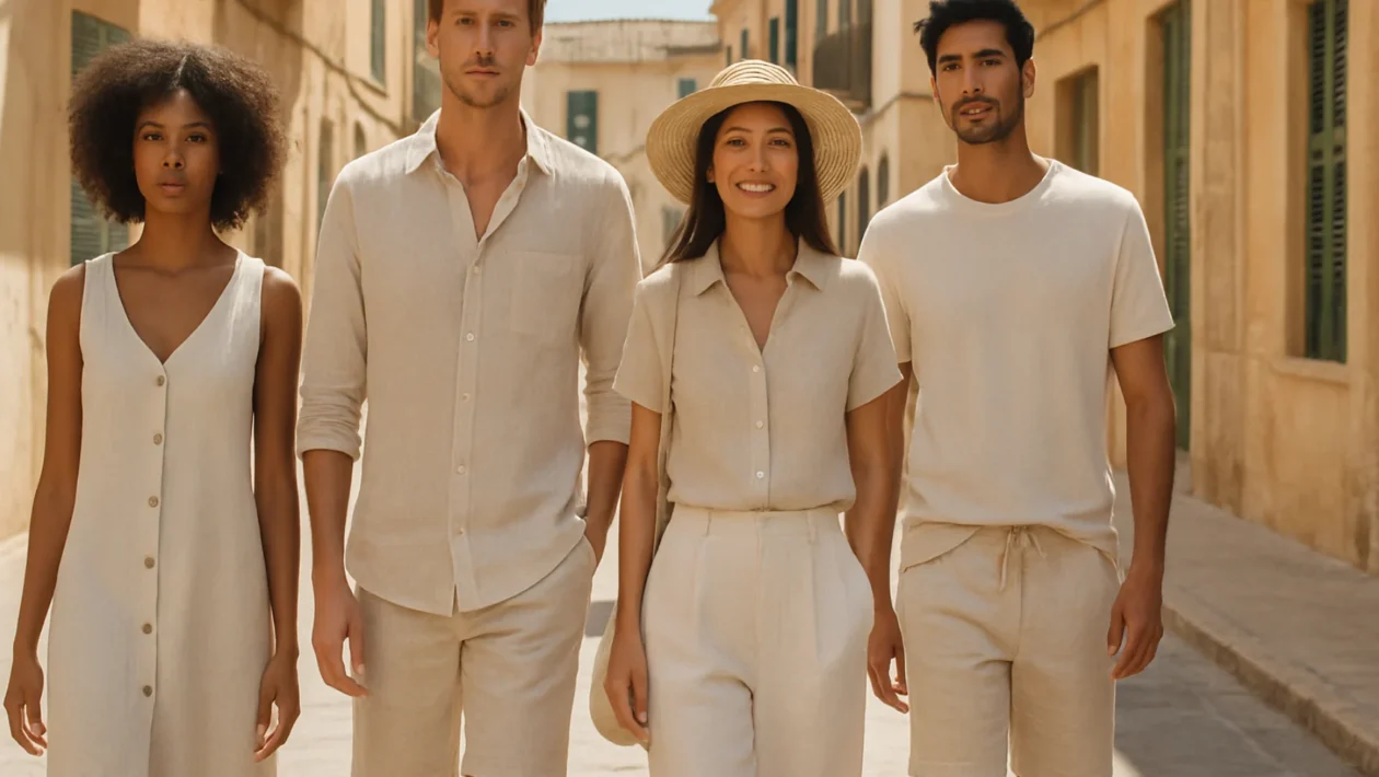 Ljetna moda 2024 na gradskoj ulici s naglaskom na lagane i moderne odjevne kombinacije
