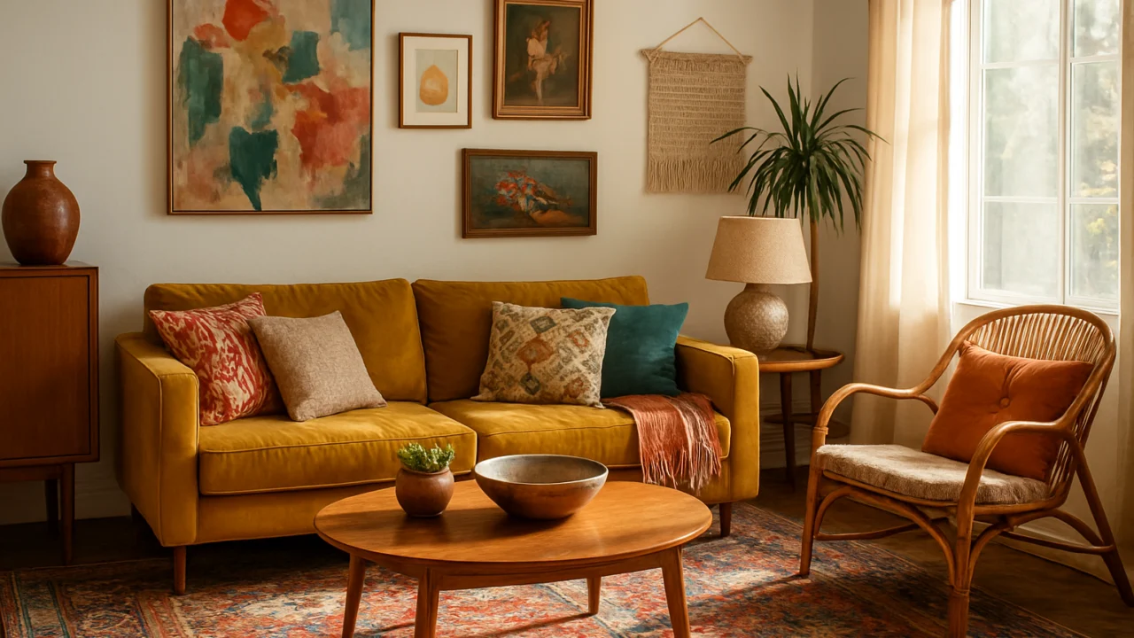 Interijer koji prkosi minimalizmu kroz bogate boje i slojevite dekoracije