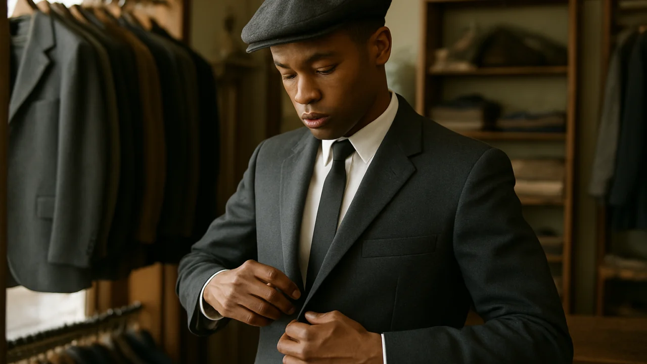 Mladi londonski dostavljač iz 1960-ih ulaže u savršeno krojeno odijelo