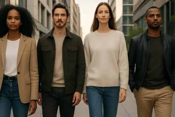 Moda i samopouzdanje u svakodnevnom životu – ljudi u modernoj odjeći koji zrače samopouzdanjem