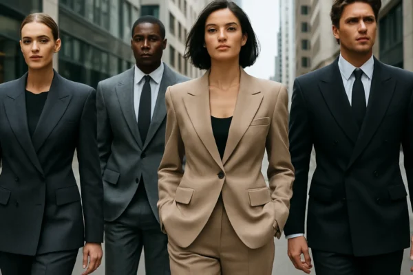 Moderna interpretacija power dressinga inspirirana modom osamdesetih u urbanom okruženju