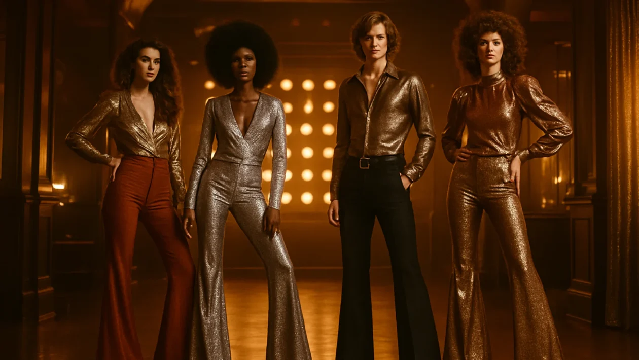 Moda sedamdesetih i disko era – glamurozni povratak trapez hlača i sjajnih materijala