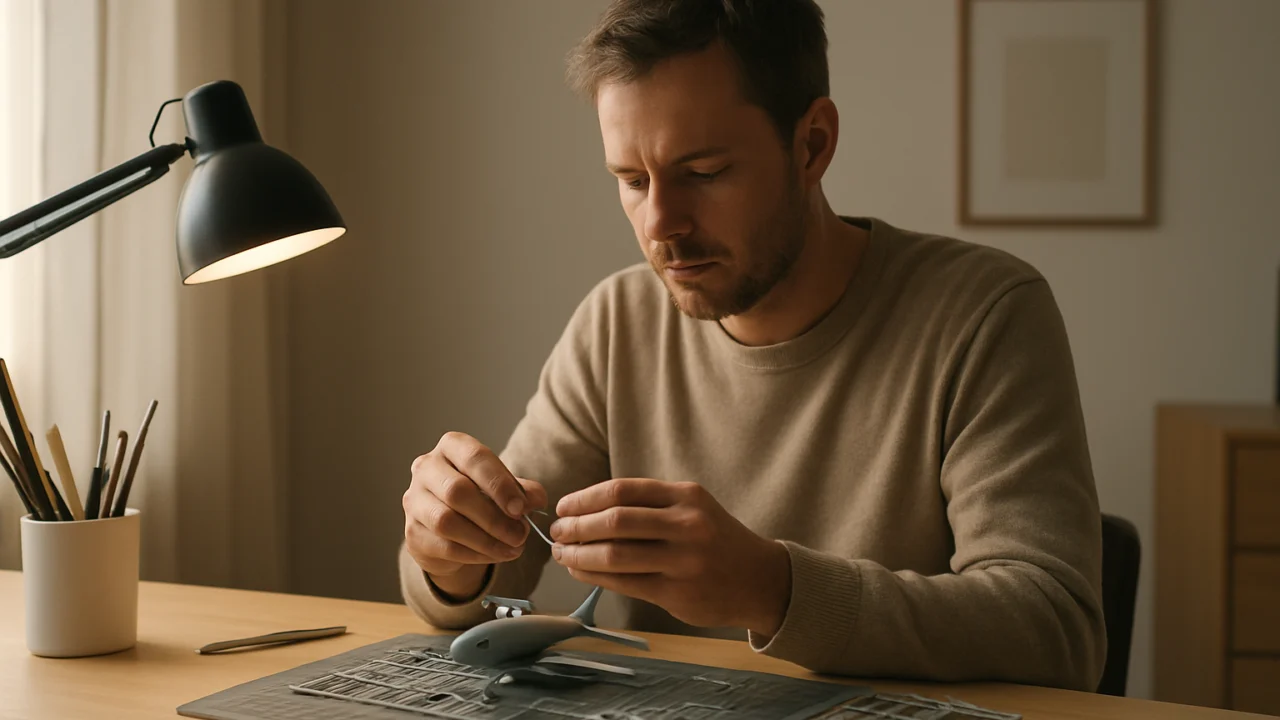 Modelar u tišini izrađuje maketu kao otpor ubrzanom načinu života