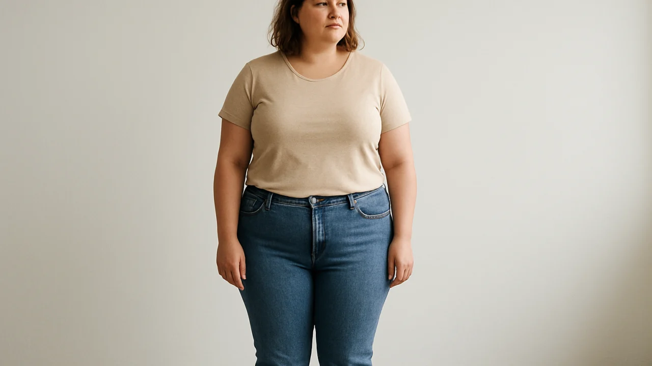 Primjer figure jabuke s naglašenim gornjim dijelom tijela