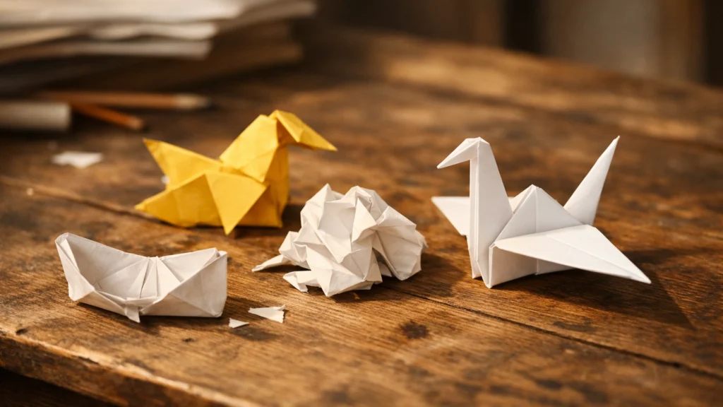 Proces učenja origamija s pogreškama kao prirodnim dijelom napretka