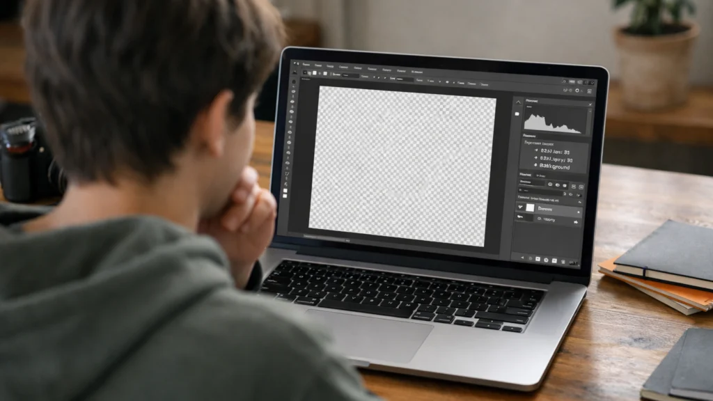 Početnik koji prvi put otvara program za montažu fotografija