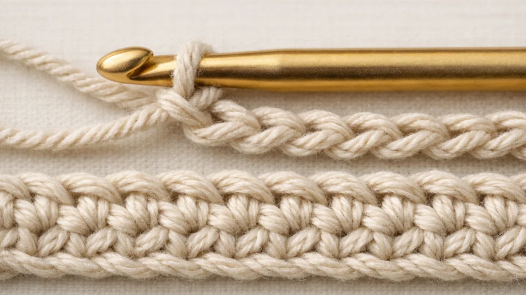 Osnovni bodovi heklanja poput lančića i jednostavnih štapića