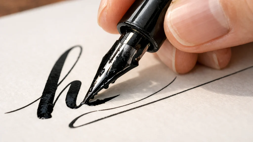 Kontrola pritiska pera kao ključni princip kaligrafije