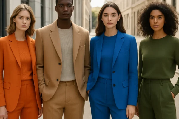 Pravila kombiniranja boja u modi prikazana kroz skladne modne kombinacije