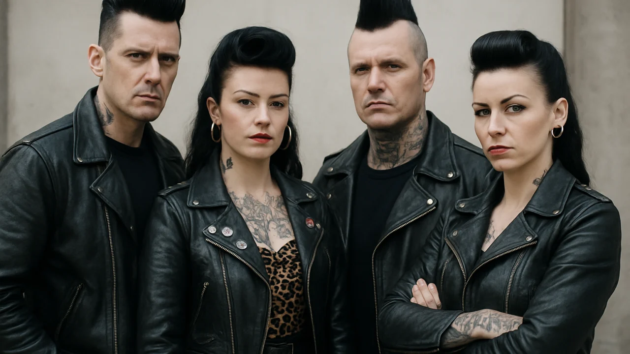 Autentični pripadnici psychobilly subkulture s prepoznatljivim stilom