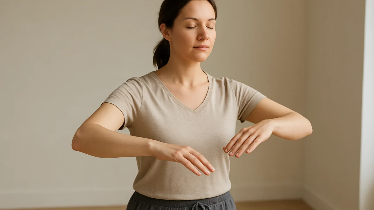Spori i svjesni Qigong pokreti povezani s disanjem