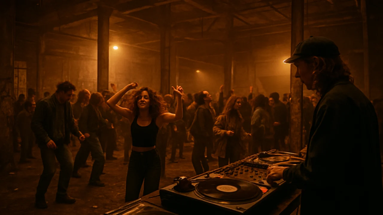 Ilegalni rave party u napuštenom skladištu početkom devedesetih