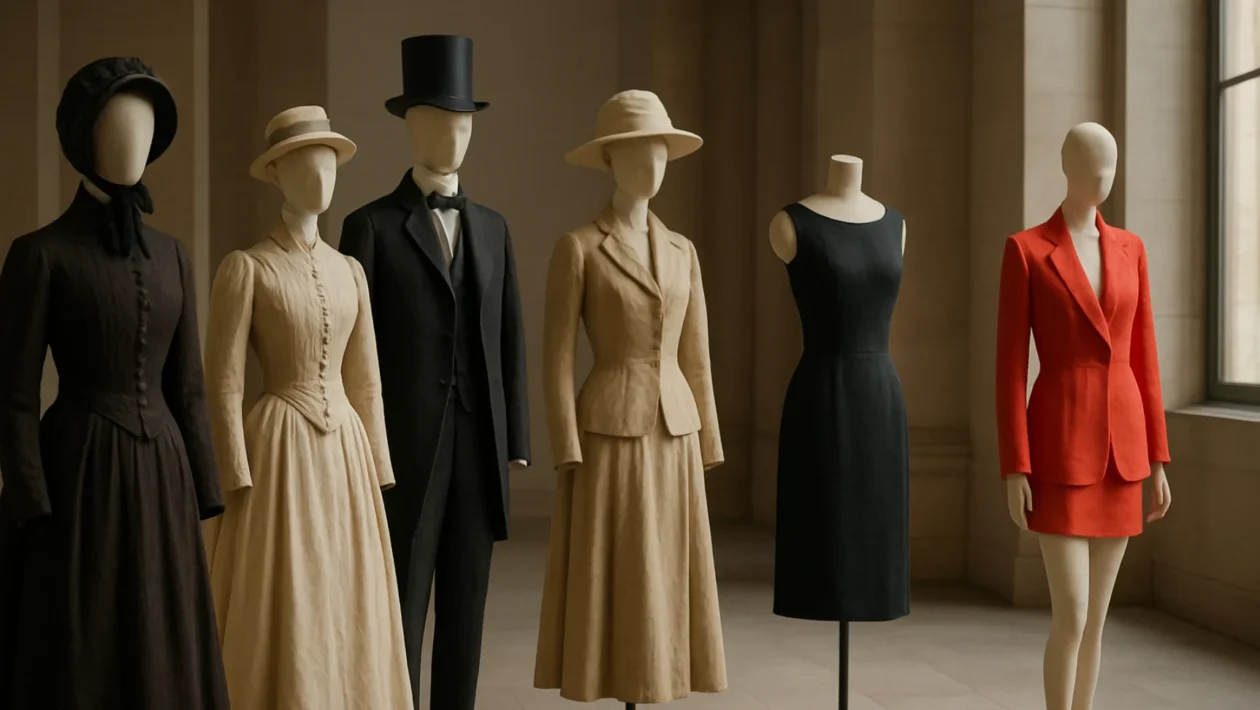 Razvoj modne industrije kroz povijest prikazan kroz povijesne i suvremene modne stilove