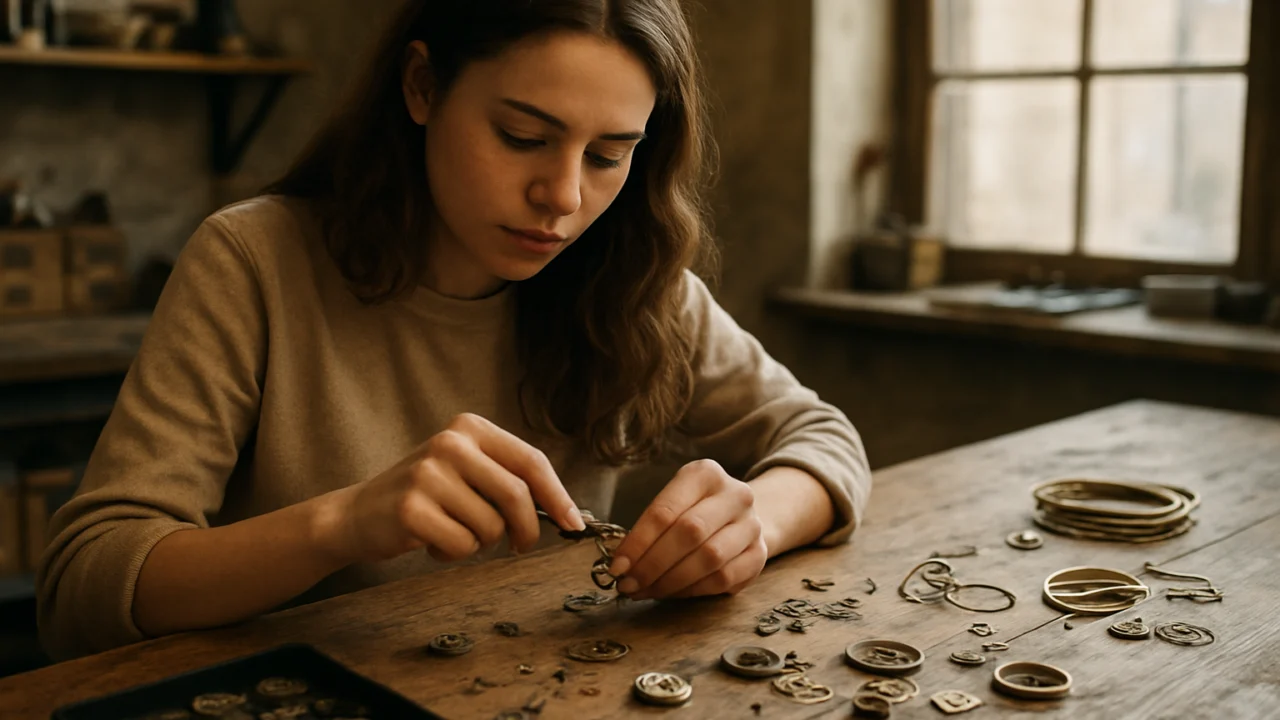 Dizajnerica steampunk nakita izrađuje nakit od dijelova starih satova