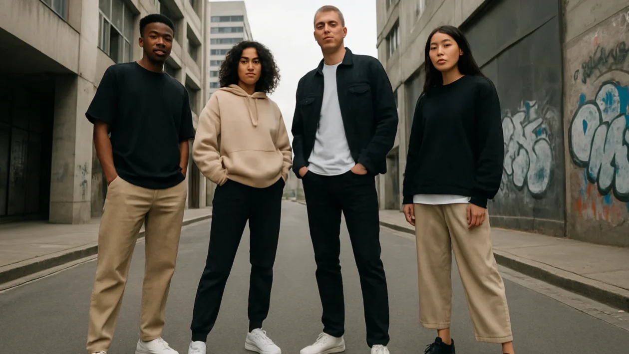 Streetwear stil za početnike u urbanom okruženju s modernim modnim kombinacijama
