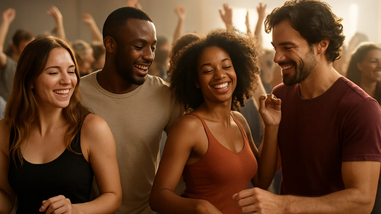 Plesni podij trance događaja ispunjen osjećajem zajedništva