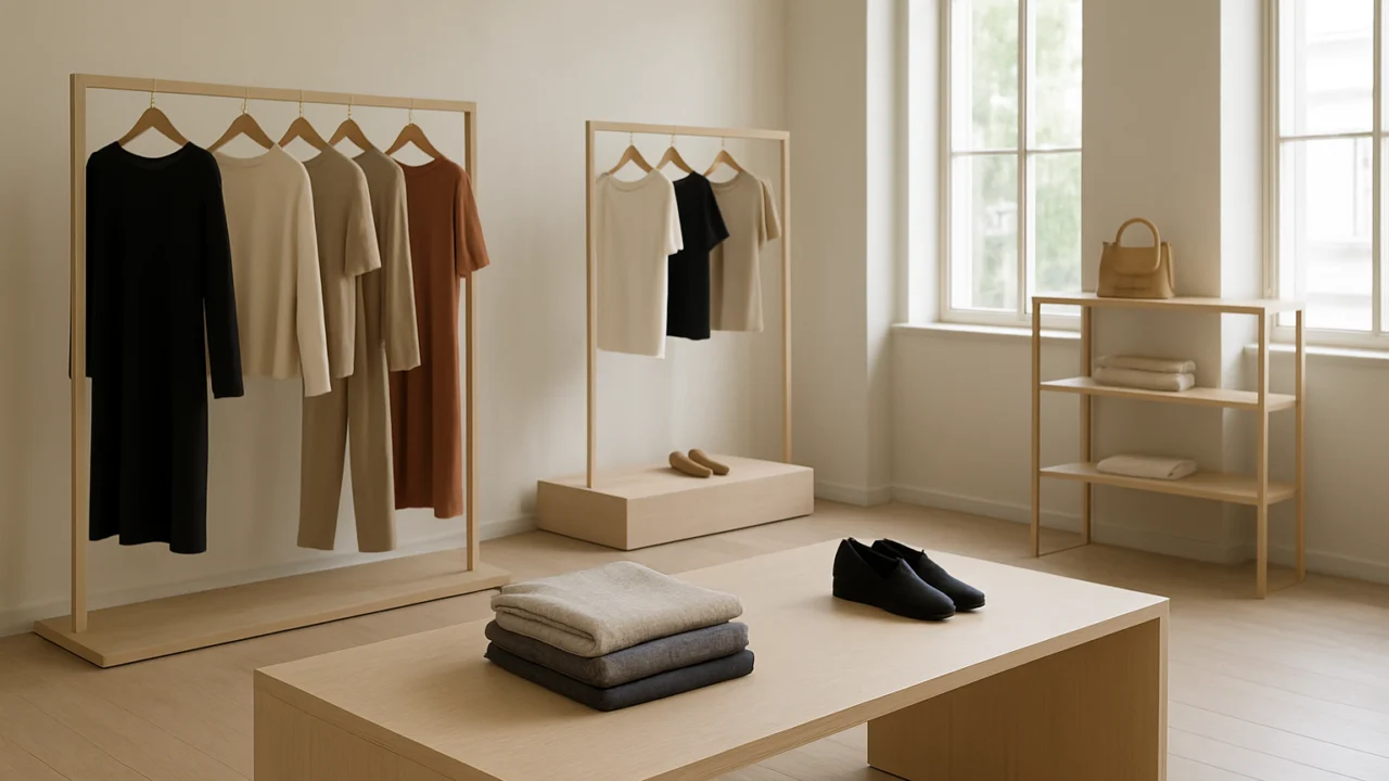 Unutrašnjost modne trgovine kao prikaz utjecaja nestanka trendova na industriju