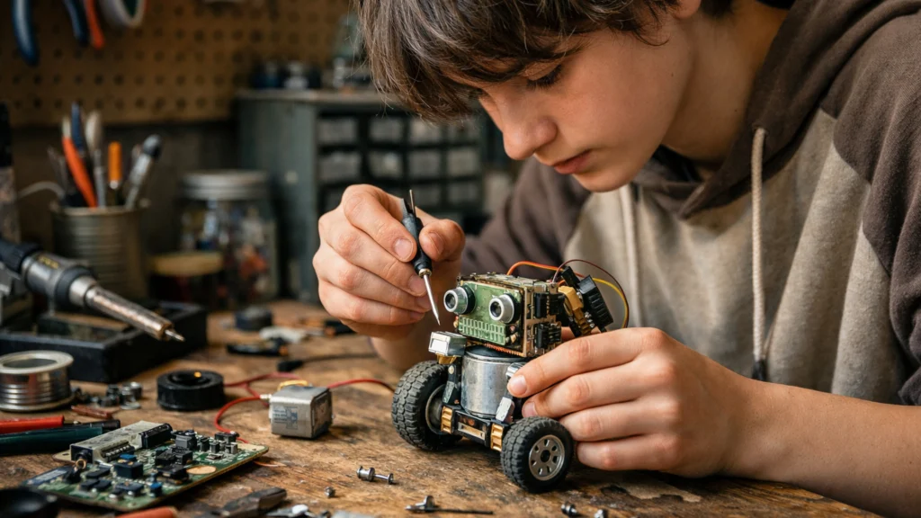 Sastavljanje robota od recikliranih dijelova kao inspirativna priča