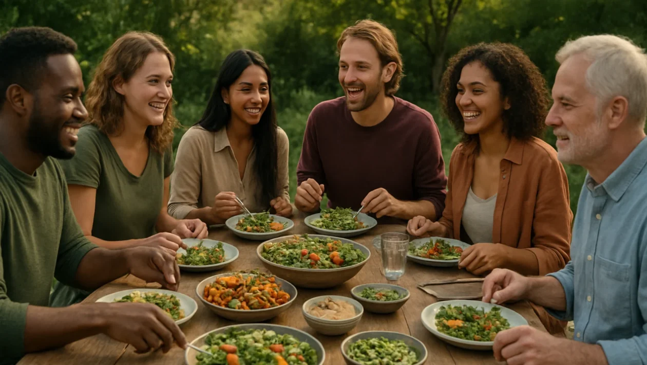 Veganska subkultura i etika kroz zajednički obrok koji simbolizira suosjećanje i svjestan način života