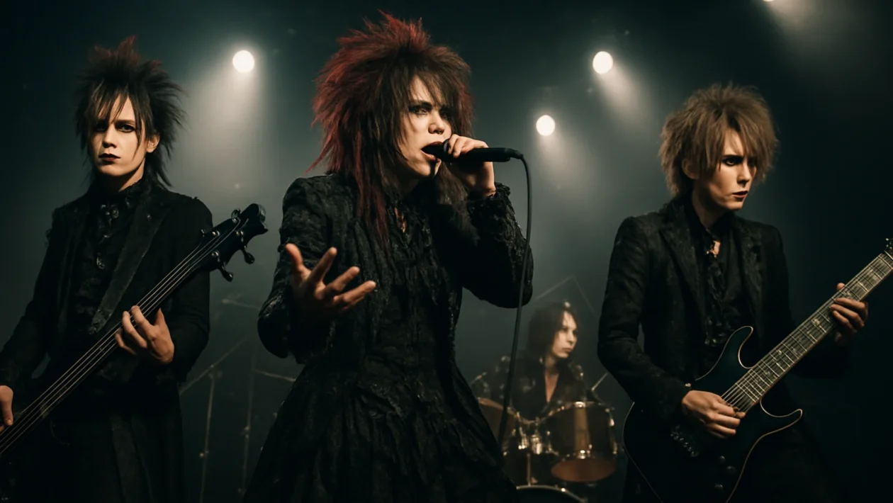 Visual kei bend na pozornici s upečatljivom estetikom i emocijom japanske subkulture