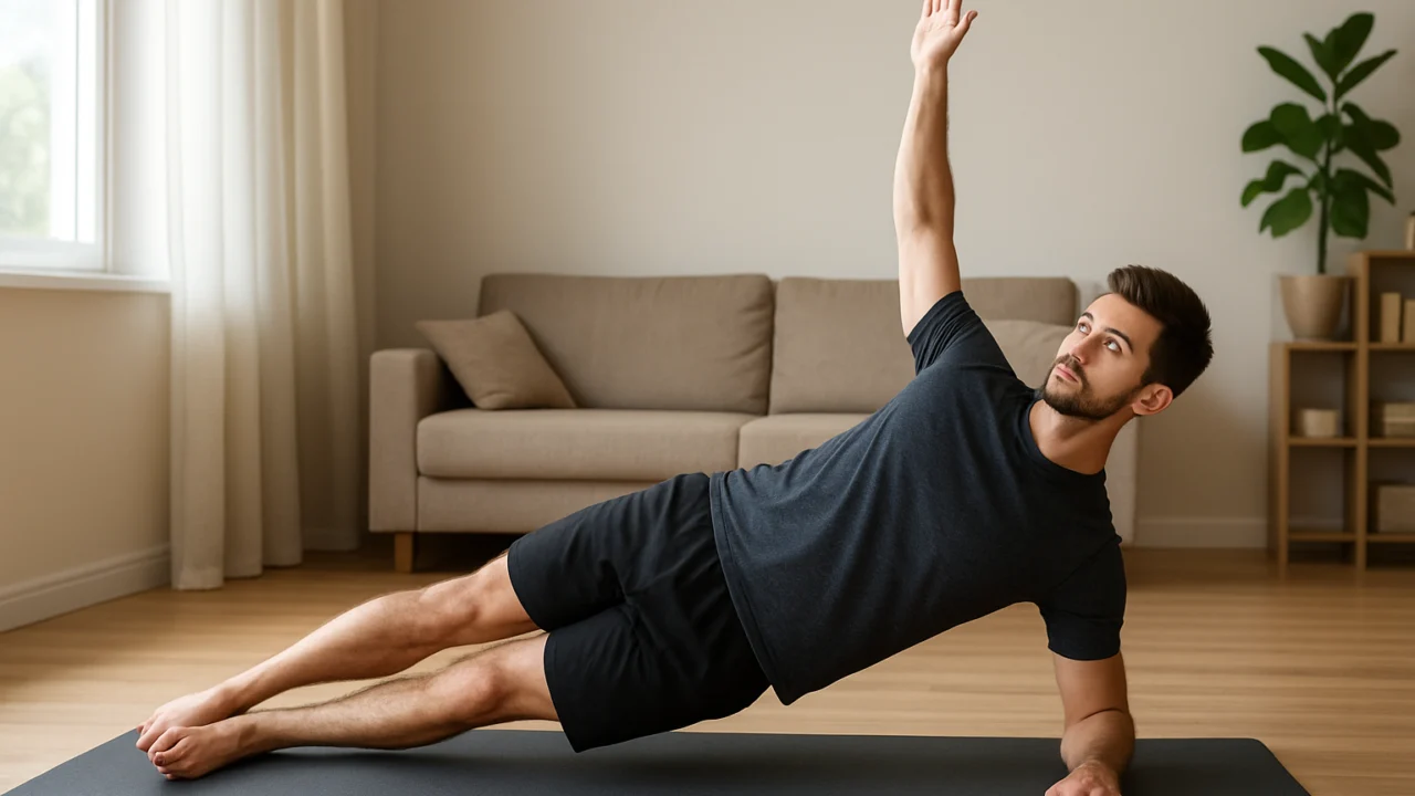 Bočni plank kao dio petominutnog core treninga