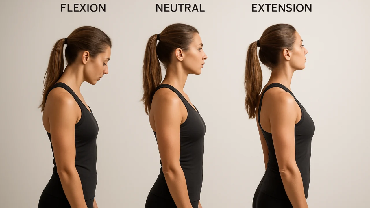 Prikaz fleksije, ekstenzije i rotacije kralježnice u pokretu