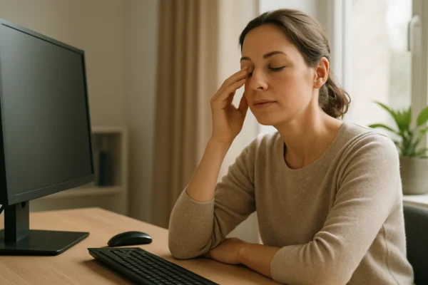 Vježbe za oči za smanjenje napetosti i umora tijekom rada na računalu
