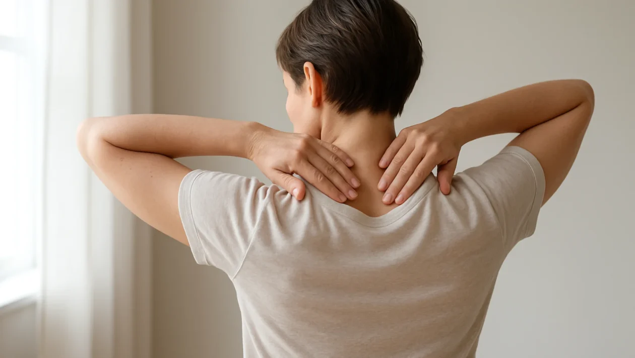 Vježbe za opuštanje ramena u mirnom okruženju s fokusom na pravilno držanje i smanjenje napetosti