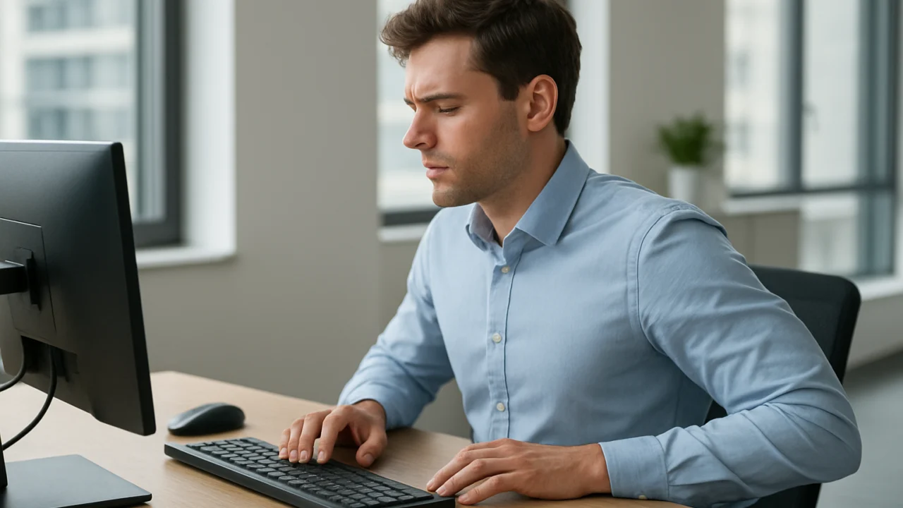 Napetost u ramenima kod dugotrajnog sjedenja i rada za računalom