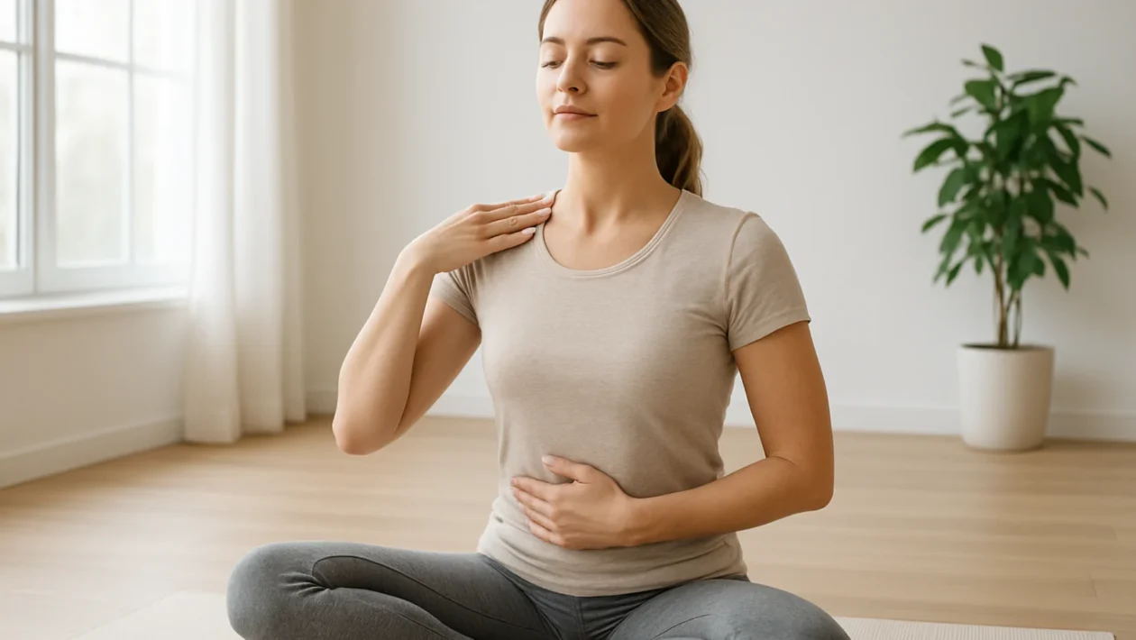 Vježbe za poticanje limfne drenaže u mirnom wellness okruženju