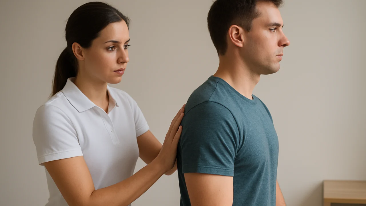 Primjer lošeg držanja tijela kod odrasle osobe