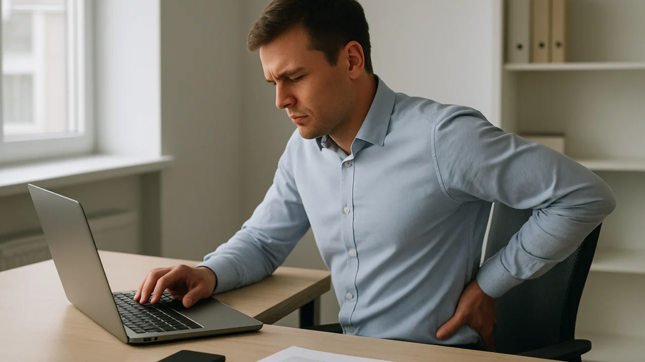Napetost u leđima kod osoba koje dugo sjede za računalom