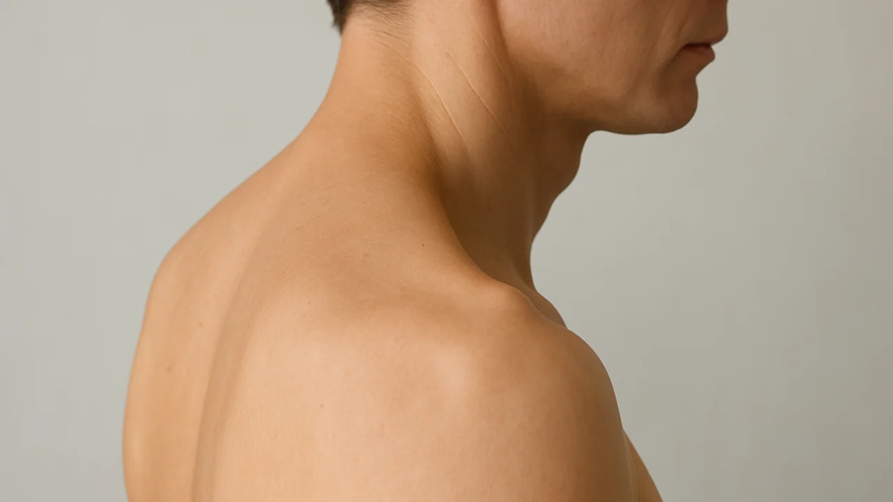 Prikaz područja leđa i vrata gdje se najčešće javlja napetost