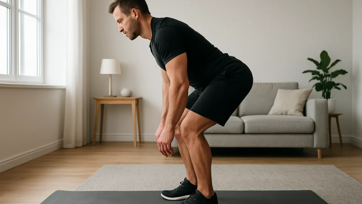 Vježbe za stražnju ložu kod kuće bez opreme u dnevnom boravku