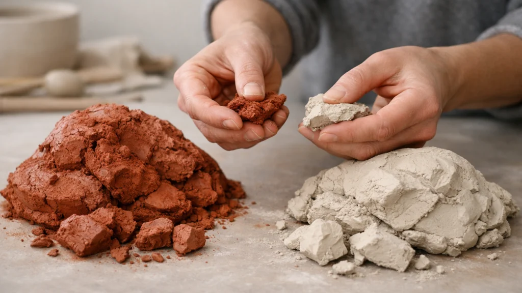 Različite vrste gline u keramici – usporedba materijala za početnike