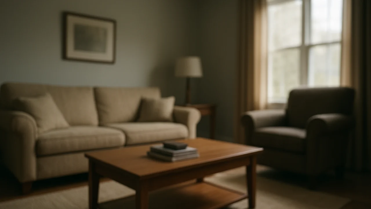 Zamućen interijer doma koji izaziva nelagodu tipičnu za Weirdcore