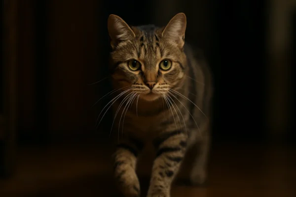 Mačka se sigurno kreće u mraku koristeći brkove kao osjetila