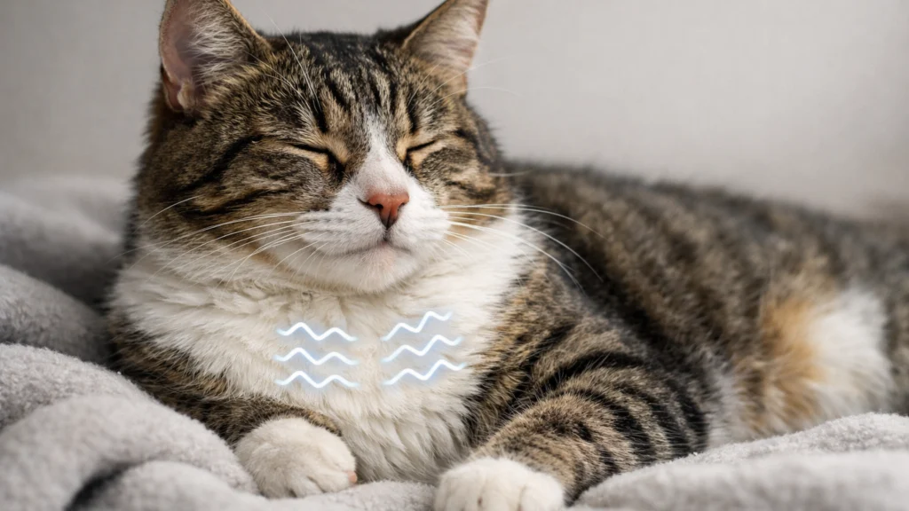 Mačka u mirovanju čije predenje pomaže regeneraciji i smanjenju stresa