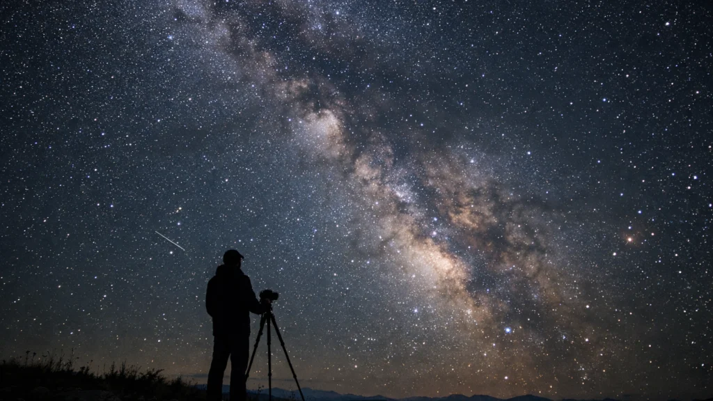 Promatranje noćnog neba daleko od gradova uz vidljivu Mliječnu stazu