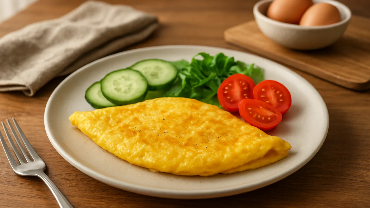 Jednostavna večera poput omleta s povrćem kao zdrav izbor