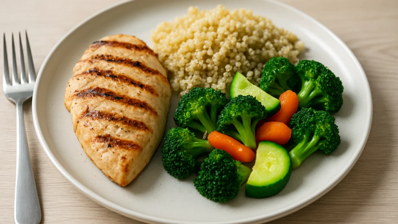 Proteinska lagana večera s piletinom i integralnim prilogom