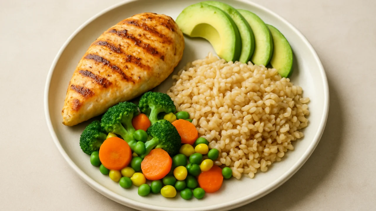 Primjer zdravog ručka s proteinima, ugljikohidratima i zdravim mastima