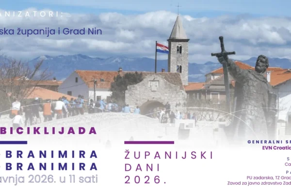 Sudionici 16. biciklijade „Od Branimira do Branimira“ na ruti Zadar–Nin 2026.