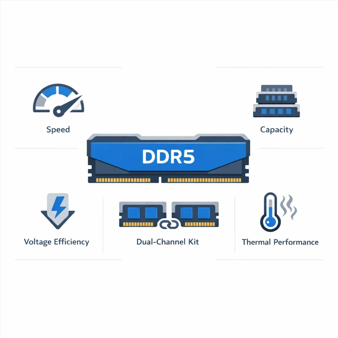 Corsair Dominator Titanium DDR5-6000 32GB – infografika specifikacija