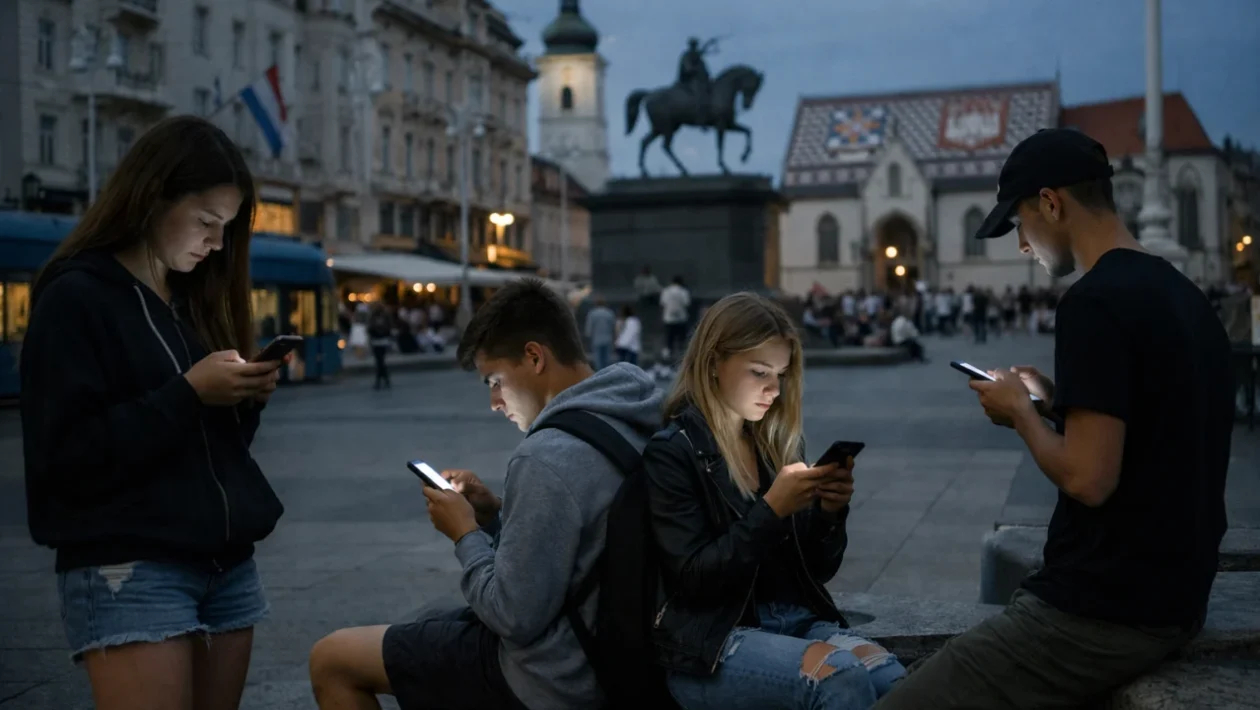 Cyberbullying u Hrvatskoj prikazan kroz mlade koji koriste pametne telefone u digitalnom okruženju