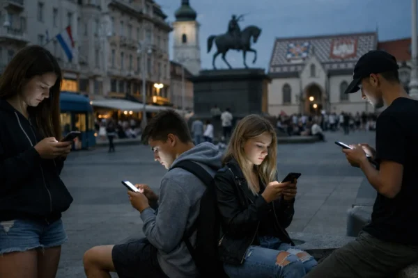 Cyberbullying u Hrvatskoj prikazan kroz mlade koji koriste pametne telefone u digitalnom okruženju