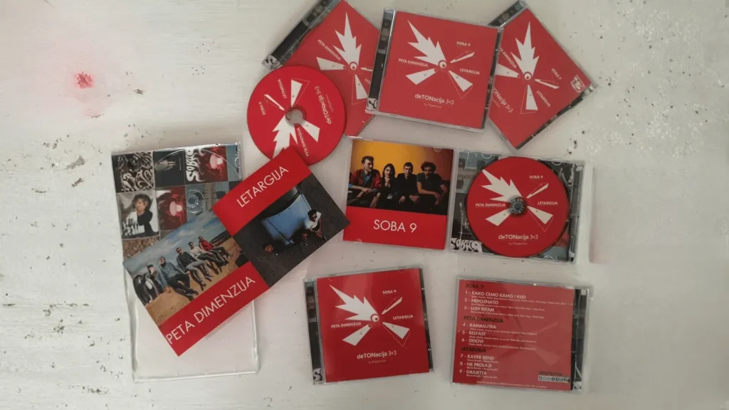 Kompilacija Detonacija 3x3 s bendovima Soba 9, Peta Dimenzija i Letargija.