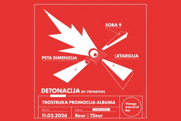 Kompilacija Detonacija 3x3 s bendovima Soba 9, Peta Dimenzija i Letargija.