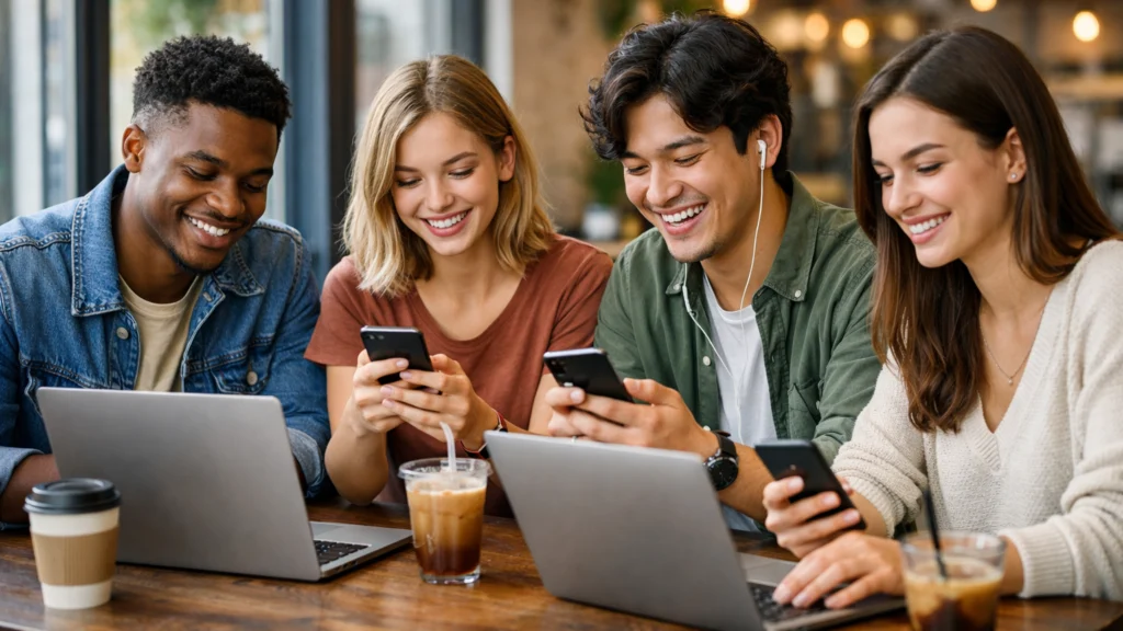 Mladi koji se jednostavno uključuju u digitalne zajednice putem interneta