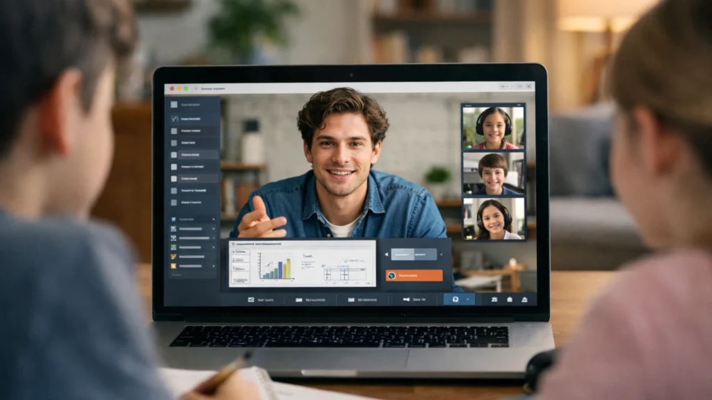 Online obrazovna digitalna zajednica s mentorom i mladim polaznicima